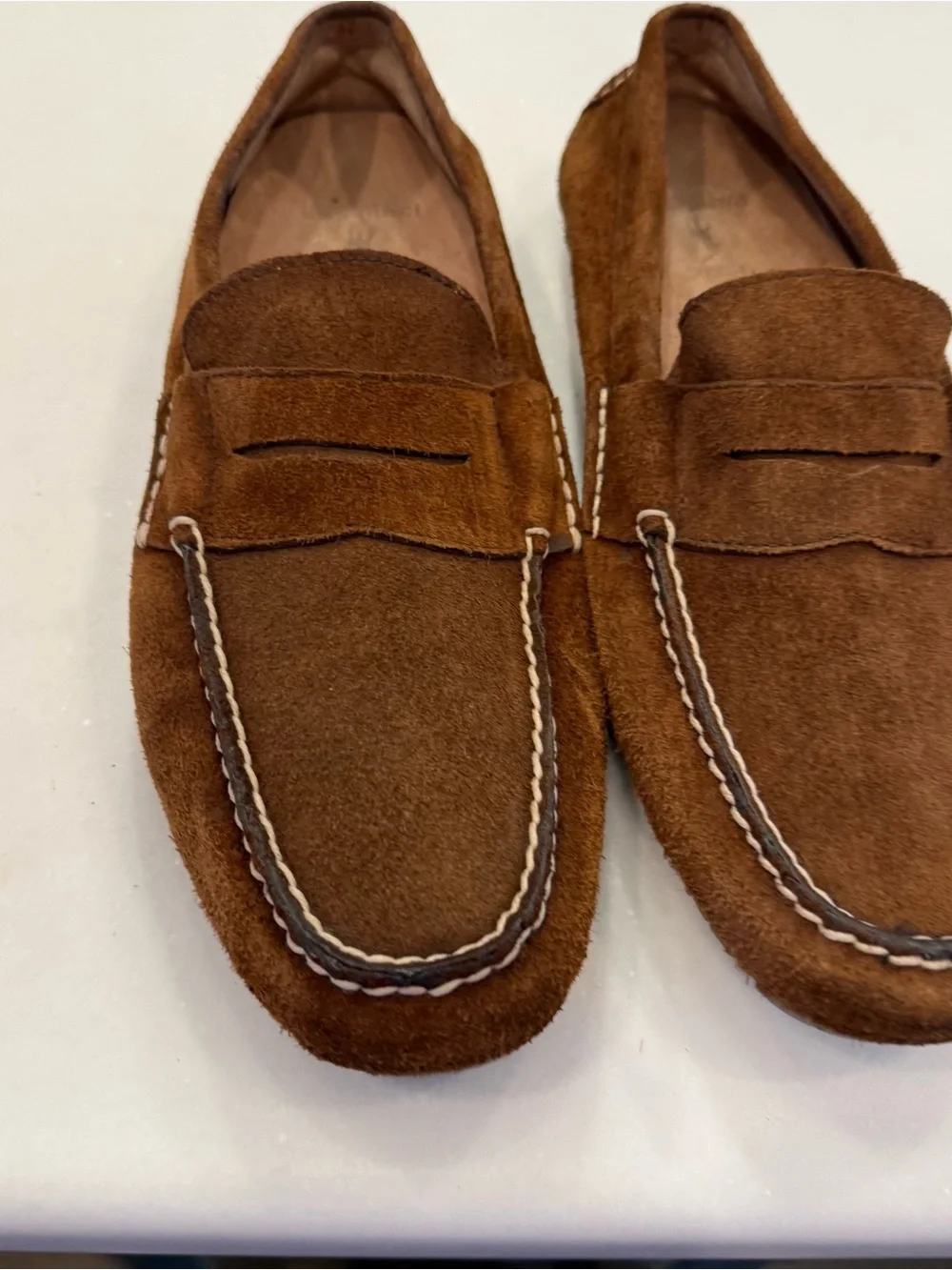 Polo Ralph Lauren Men’s Brown Suede Penny / Driving Loafers Sz 9 NEW!